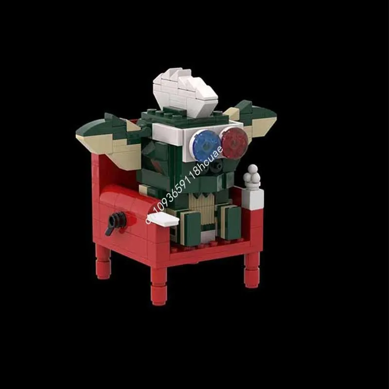 200 Uds. MOC Stripe Gremlins edición de película 3D Brickheadz modelo bloques de construcción arquitectura creativa juguetes para niños regalos de navidad