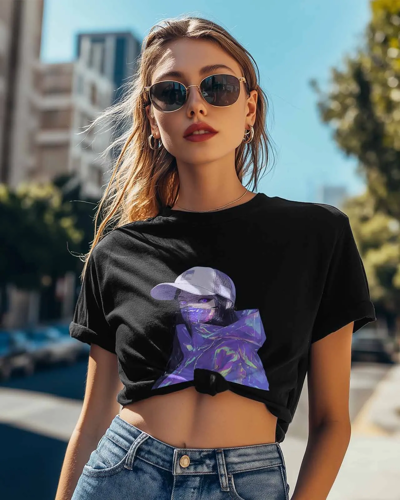 Cartoon Cyberpunk Esthetiek T-shirt Lover Gift Sweatshirt Fitness T-shirt Korte mouw O-hals Kleding Tops