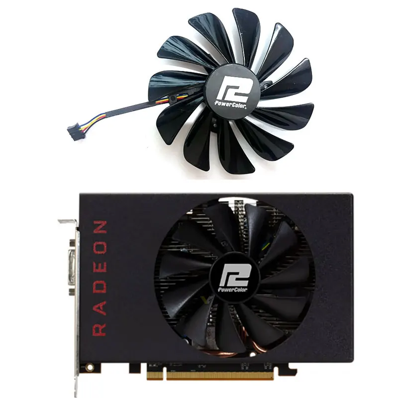 1 fan 95MM brand new for POWERCOLOR Radeon RX5500XT 8GB OC graphics card replacement fan CF1010U12S