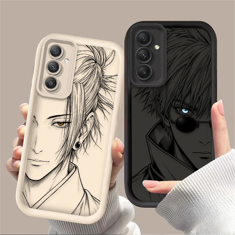 Gojo Satoru Geto Suguru Simple Case For Samsung Galaxy A16 A26 A36 A56 A05 A05S A15 A25 A35 A55 A54 A34 A24 A14 A13 A52 A52S A51