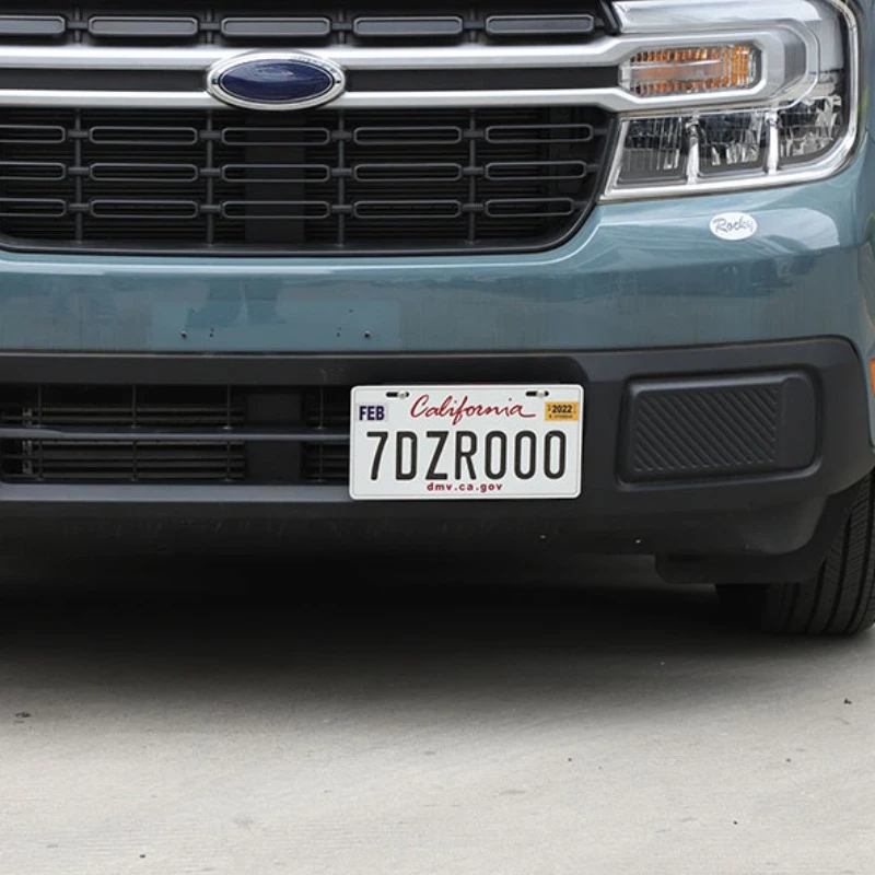 

For Ford Maverick 2022-2024 Car License Plate Bracket Front Tow Hooks License Plate Mount License Plate Frame Car Accessories
