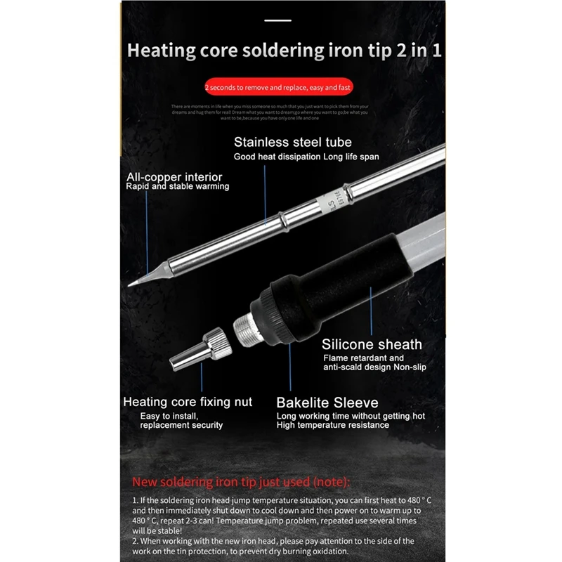 HLZS-T12-A Plus Cordless Soldering Station Solder Iron For  18/20V Max Li-Ion Battery For DIY Kit
