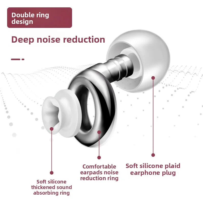 Earplugs Outdoor Noise Cancelling Earplugs Super Soundproof Earplugs Gold-plated Earplugs Anti-Noise