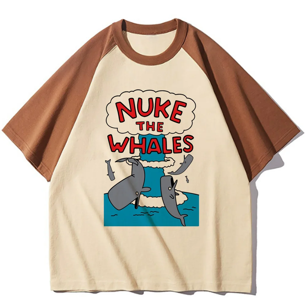 Whales tshirt women Japanese harajuku t shirt female funny clothes