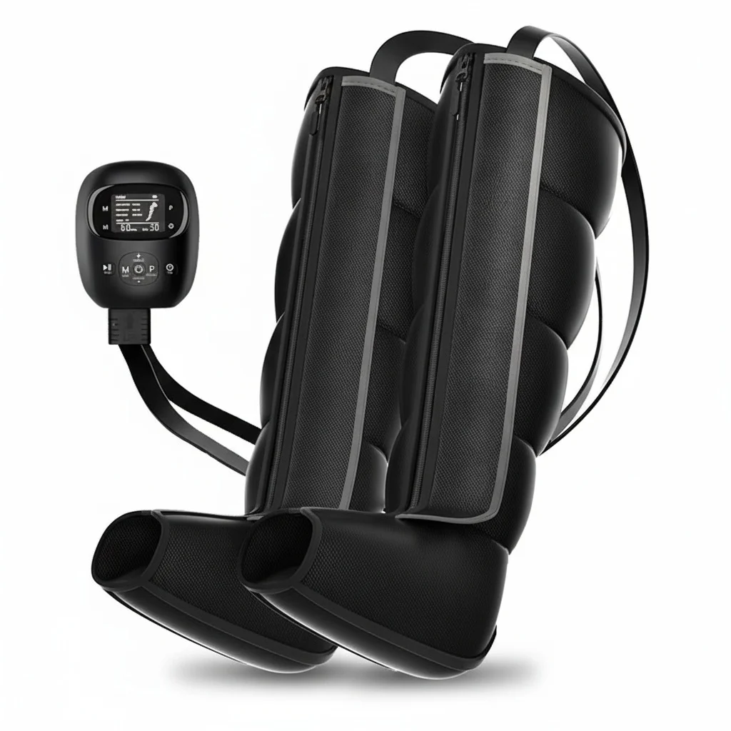 

Air Compression Boots with Timing Control, Sequential Leg Massager for Circulation, Professional EU Plug Recovery Device