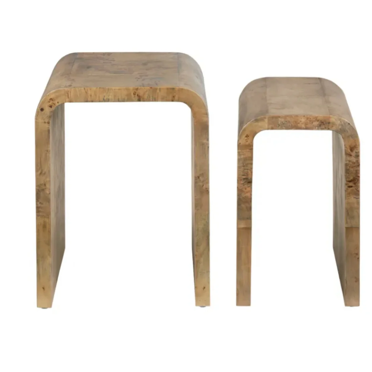 # Hot Sell Wooden Nested Coffee Tables Art Deco Natural Livingroom Set