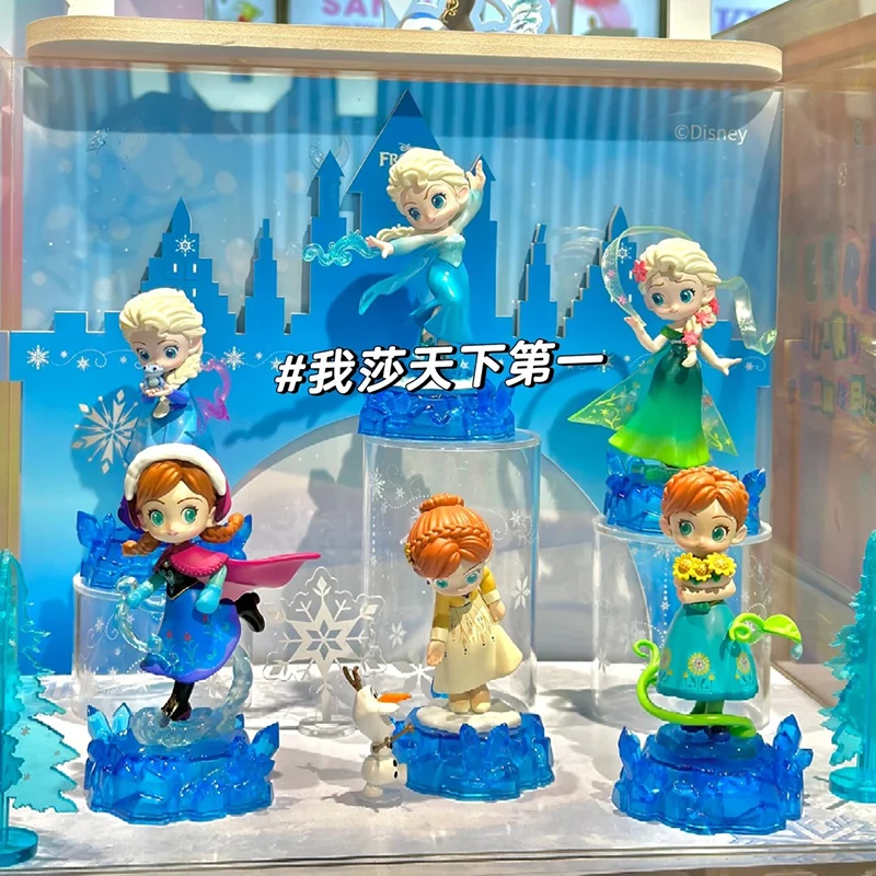 Genuine Disney Frozen Magic Series Blind Box Toys Anna Elsa Mysterious Box Dolls Trendy Fashion Toys Collection Kawaii Xmas Gift