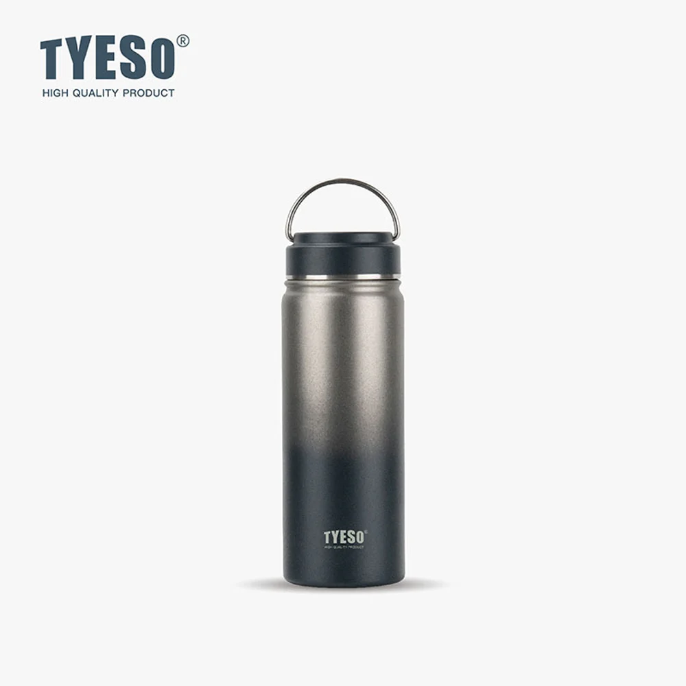 TYESO Tumbler with Handle Stainles Steel Vacuum Insulated Thermos Water Bottle Cup Thermal Coffee Mug Double Walled Drinkware