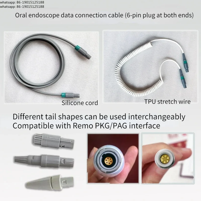 Dental Intraoral Endoscope Connecting Wire for Intraoral Endoscope with 8-pin At Both Ends Connecting Wire for Handle