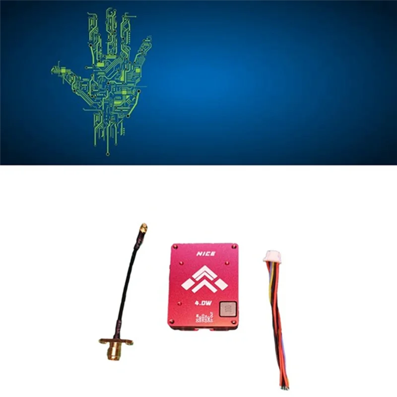 Practical-4W 5.8G VTX 4000Mw 64CH FPV Video Transmitter RFPA5542 Amplifier For FPV Long Range RC Drone