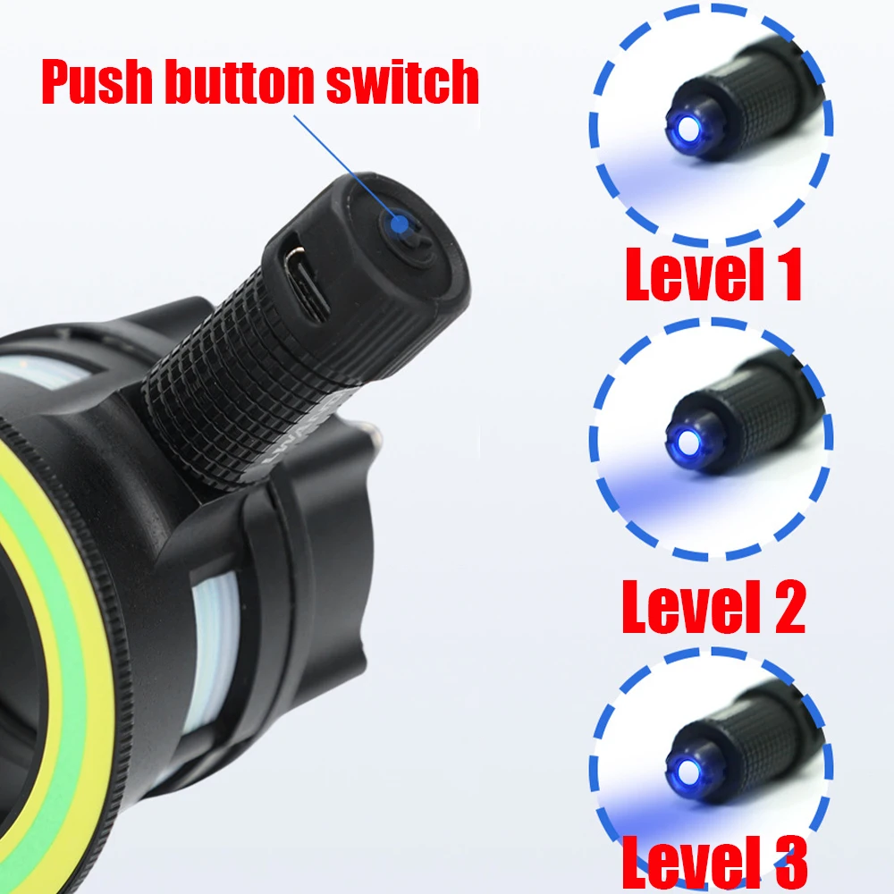 Archery Bow Sight Light Rechargeable Universal Adjust LED 3 Levels Compound Bow Sight Hunting Accessories