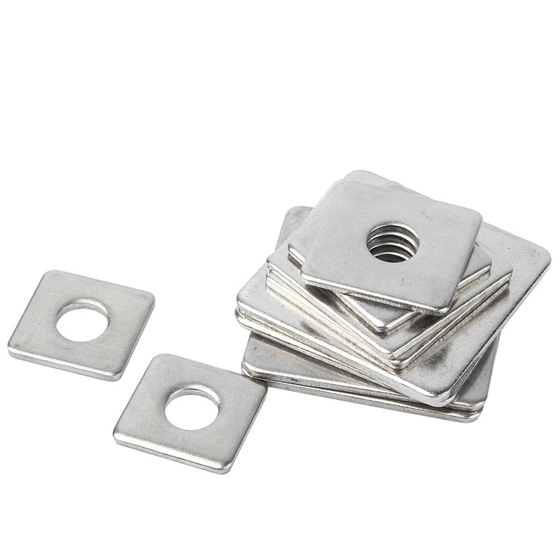 Square Flat Washer M3 M4 M5 M6 M8 M10 M12 M14 M16 304 Stainless Steel High-Quality Square Flat Washer