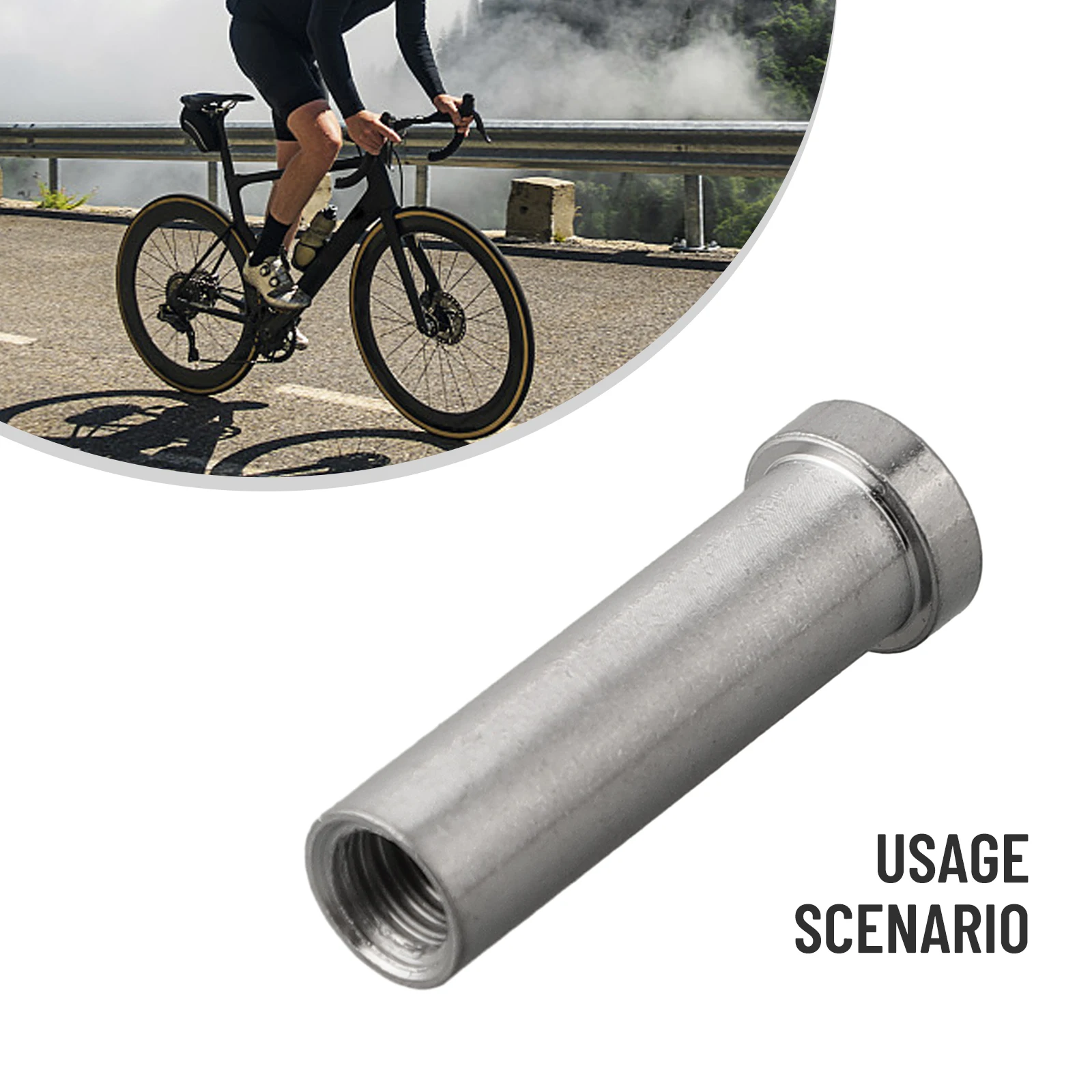 

1pc Road Bike Brake Caliper Mount Recessed Pivot Bolt Nut Disc Brake Pad Fixed Screw 10.5mm Brake Pad Fixed Screw Cycling Parts