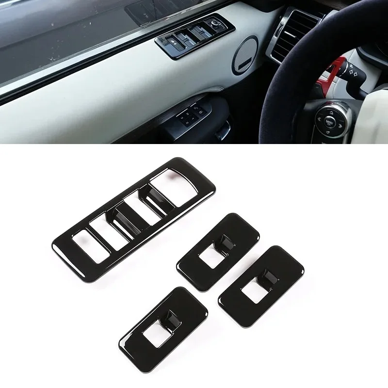 

Car Door Armrest Panel Handle Holder Window Lift Switch Button Cover Trim Chrome For Land Rover Discovery 5 L462 2017-2021