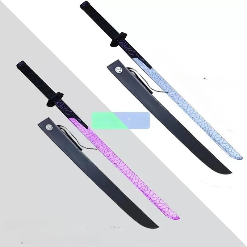 22Cm Nieuwe Demonische Zwaard Duizend Blades Paars Licht Mes Anime Randapparatuur Metalen Armen Model Cosplay Props Verjaardagscadeautjes Speelgoed