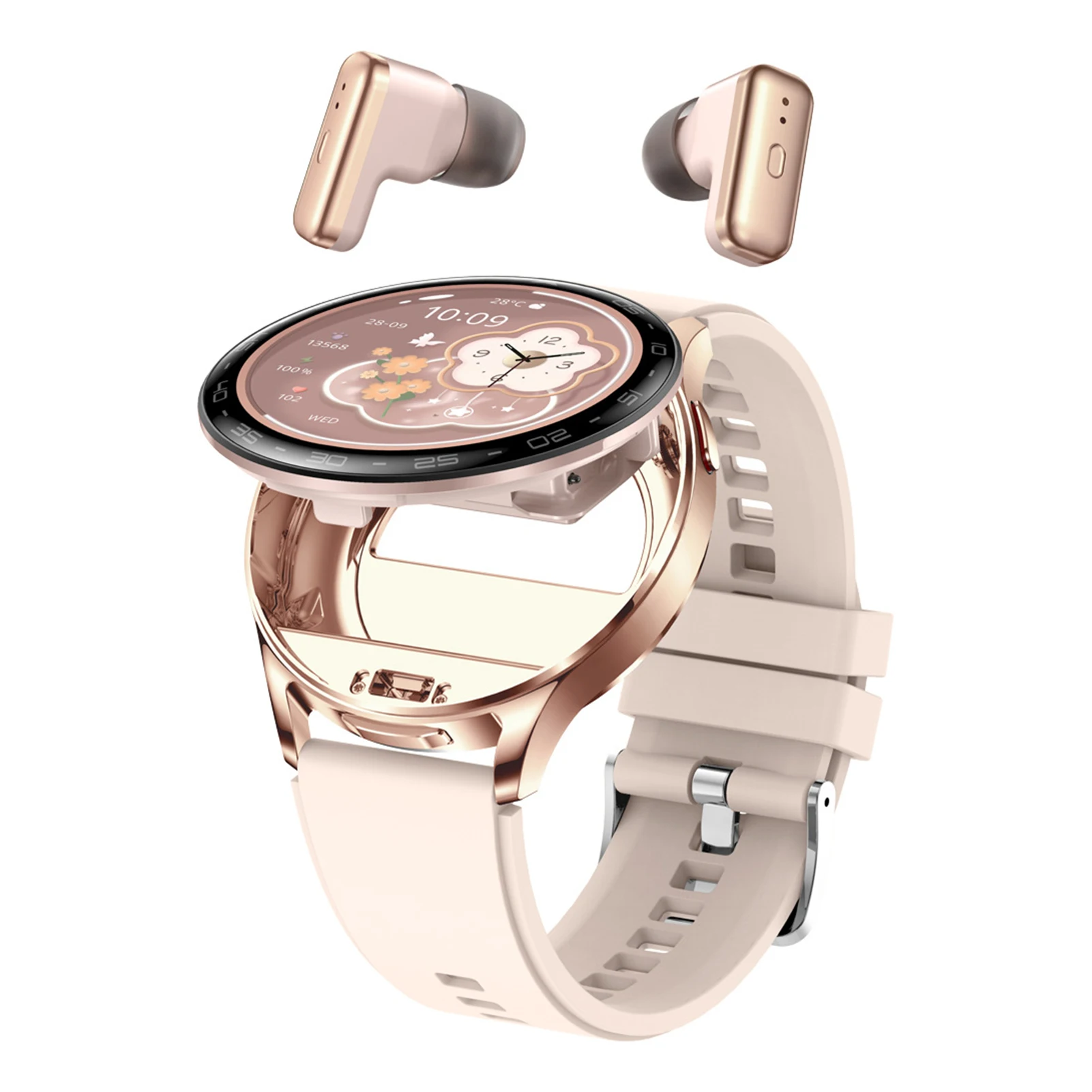 

TWS 2in1 Bluetooth наушники умные часы Bluetooth вызов HIFI 9D качество звука GPS траектория движения женские умные часы