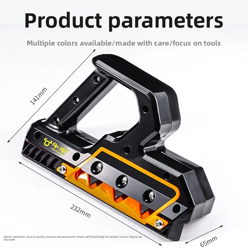 

Woodworking Double-Angle Chamfer Planer - New 45° V-Groove Gypsum Board 8-Shape Seam Tool