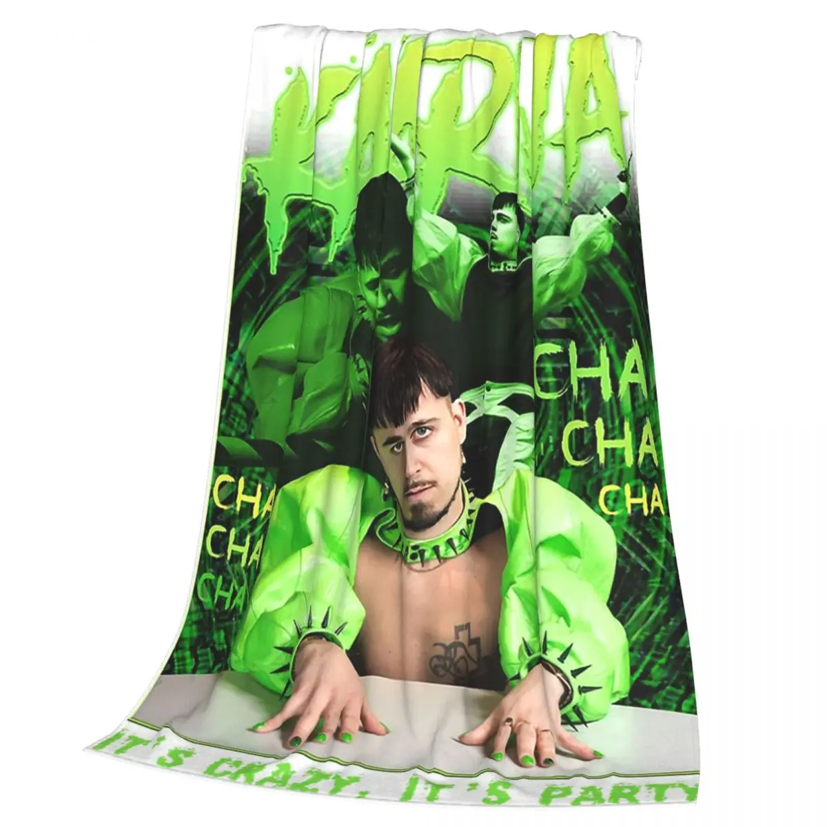 Kaarija Cha Cha Cha Eurovision Song Contest Blanket Flannel Throw Blanket Bedspread for Bed Living room Picnic Travel Home Sofa