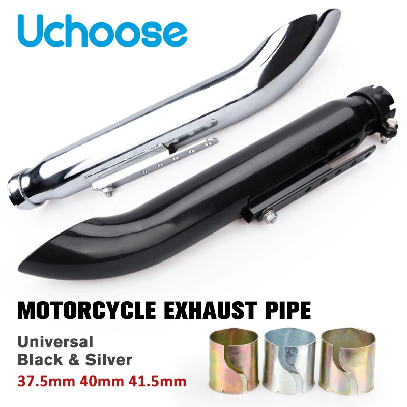 Universal Motorcycle Exhaust Muffler Pipe Tip Retro Vintage Rear Pipe Tube Exhause For ADNOH AHAMAY IKUZUS Novel Stylish