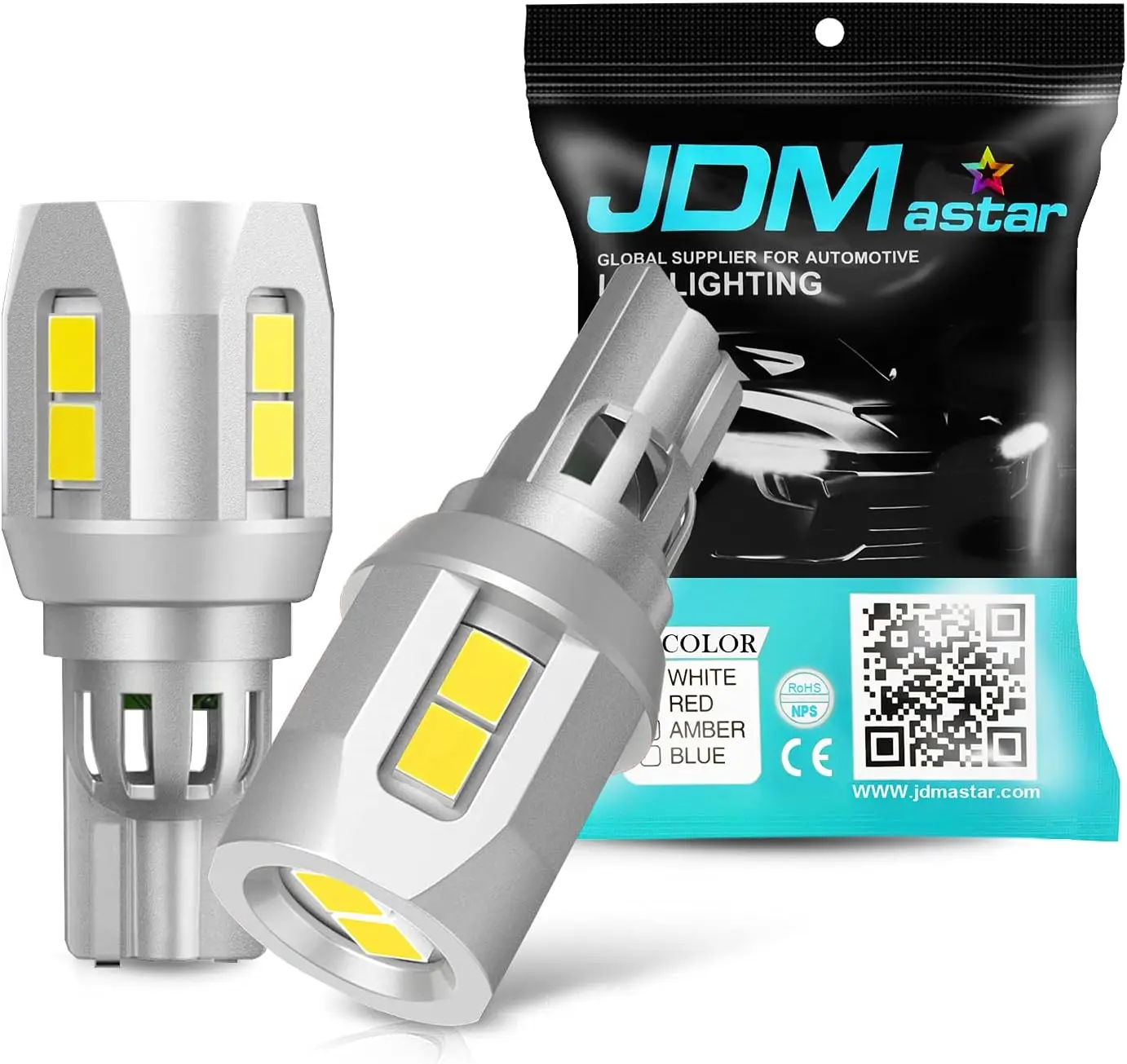 

5GS High Performance 1:1 Design 3030-10SMD 921 912 Brgiht White LED Bulbs For Backup Reverse Lights