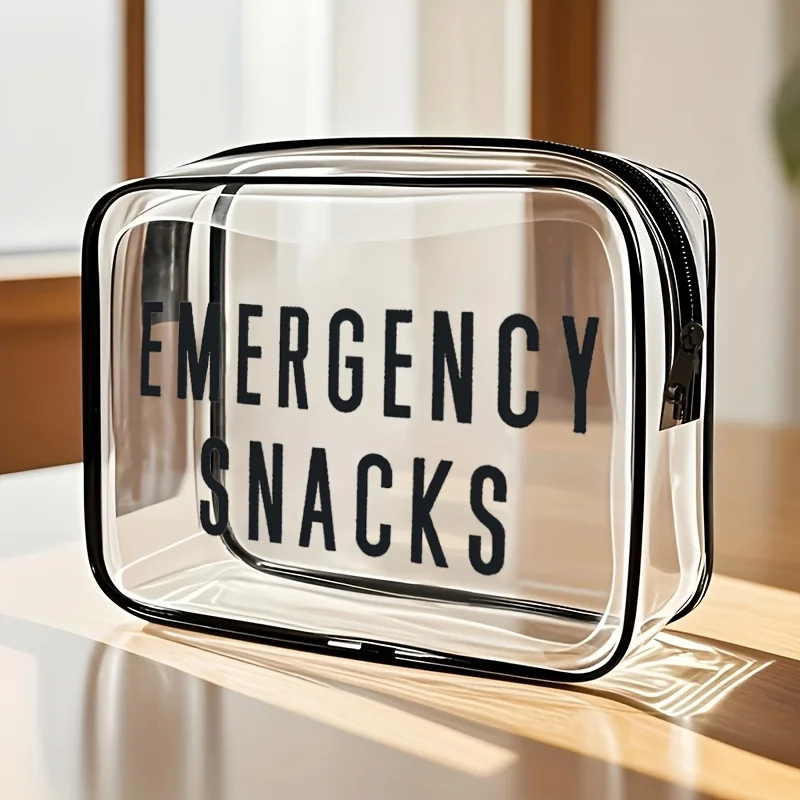 

Transparent Casual Tote Bag Suitable for Men And Women, Can Be Used As a Cosmetic Bag/Toiletries Bag/Storage Bag, Etc. Transpare