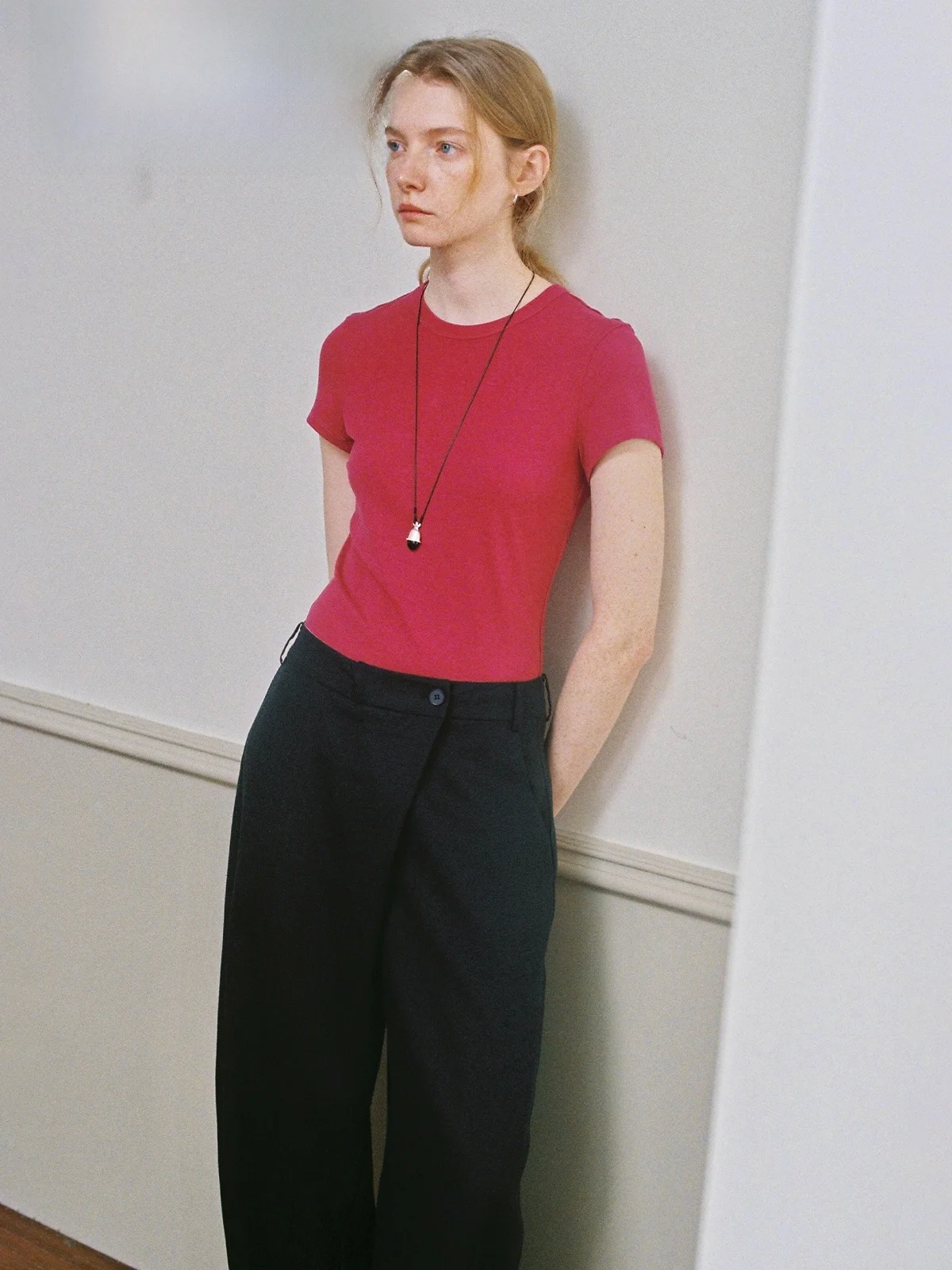 

Elastic Knitted Cotton Feeling T-irt ort Sve Skin-friendly Wuxase Chord Sound Casual Sle Printed Classic Pa...