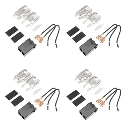 2/4 Sets Multifunctional Range Receptacle Burner Kit Universal Range Stove Elements Range Stove Elements Plug Block For