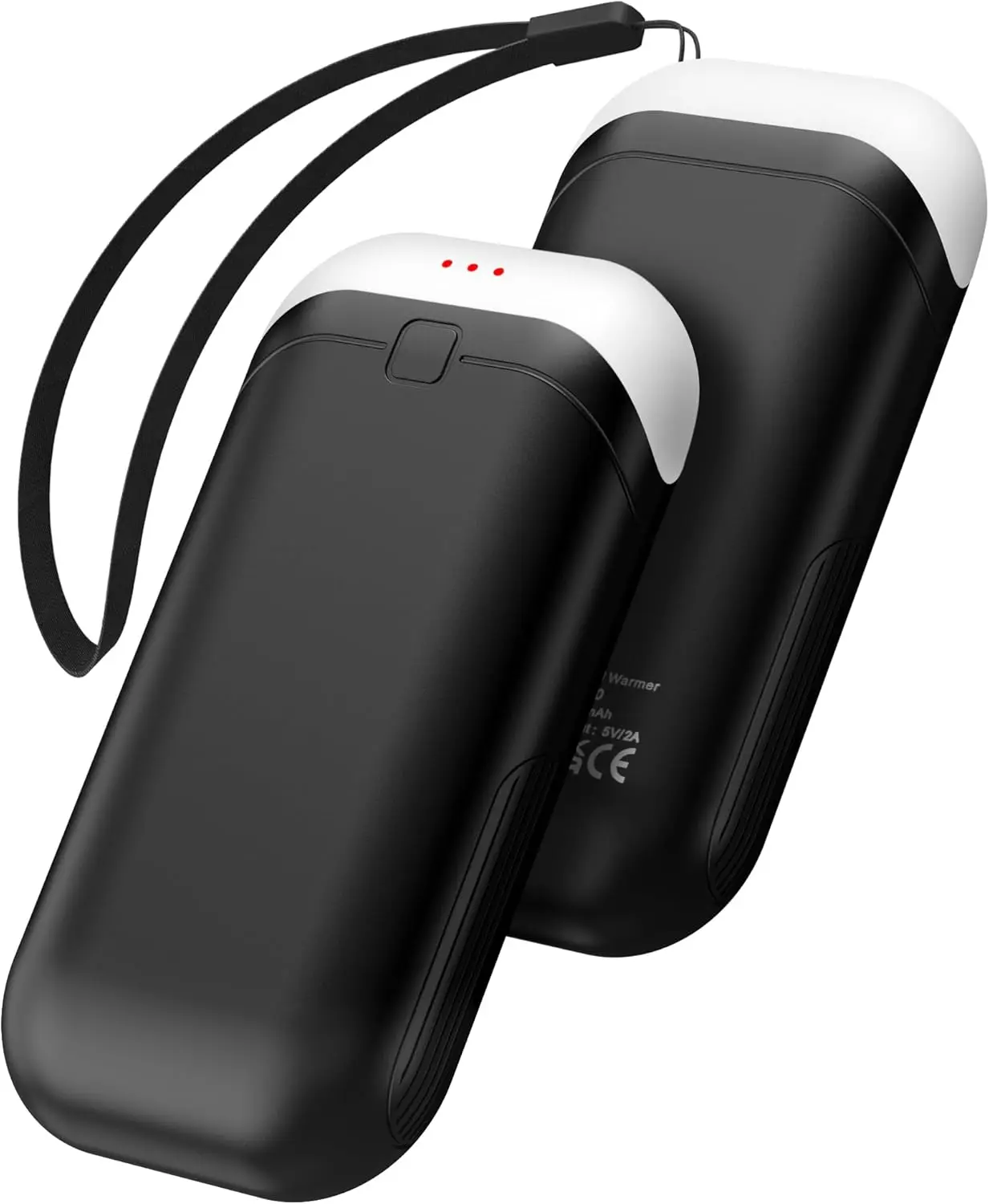 

Rechargeable Hand Warmers with Double-Sided Heating, Shockproof for Skiing Golf Hiking Outdoor Camping