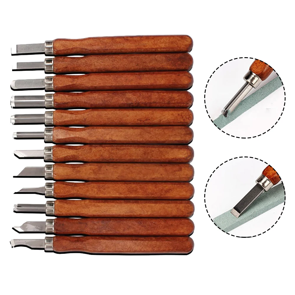 

12pcs Wood Carving Tools Chisel Woodworking Carving Cutter Hand Tool Set Wood Carving Chisel DIY Peeling Woodcarving