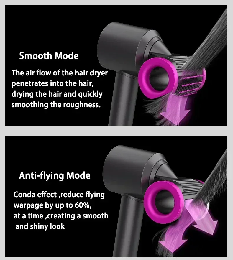 For Dyson Airwrap Hair Dryer Universal Hair Modeling Nozzle Accessories Styling Nozzle Anti-Flying Attachment Tool