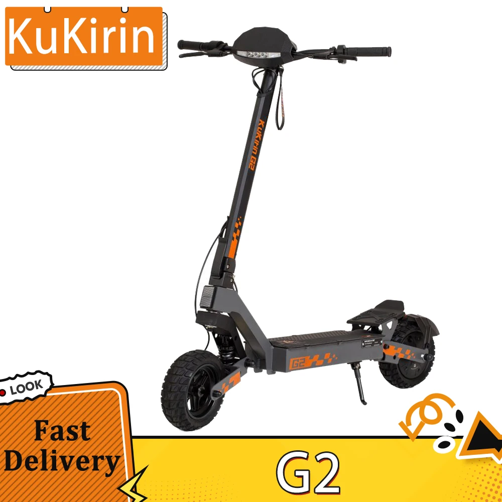 KuKirin G2 Folding Electric Scooter 800W Brushless Motor 10 Inch Vacuum Off-Road Tire EScooter 48V 15AH Battery Max Speed 45km/h