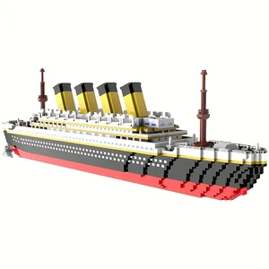 Titanic Yolcu Gemisi Yapı Taşları, Küçük parçaların montajı, bir çift, Erkek ve Dişi, Dekorasyon, Butik, Hediyeler Titanik'teki bloğun en iyi 10 satışı-no. 8