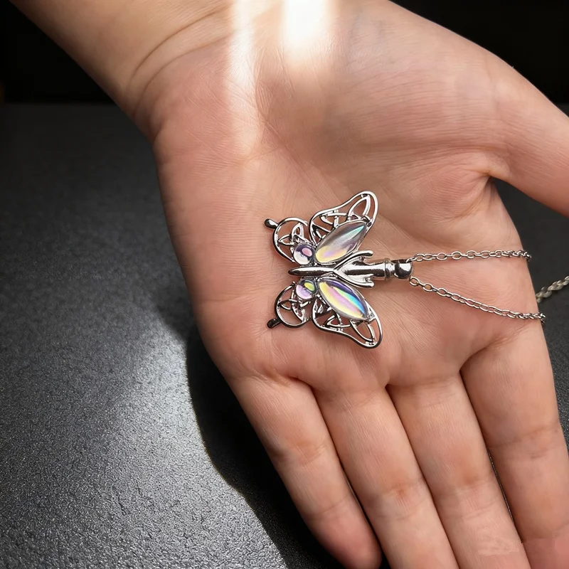 1 قطعة رماد الفراشة جرة رماد عقدة قلادة تذكارية لوازم جنازة الحيوانات الأليفة جرة #2