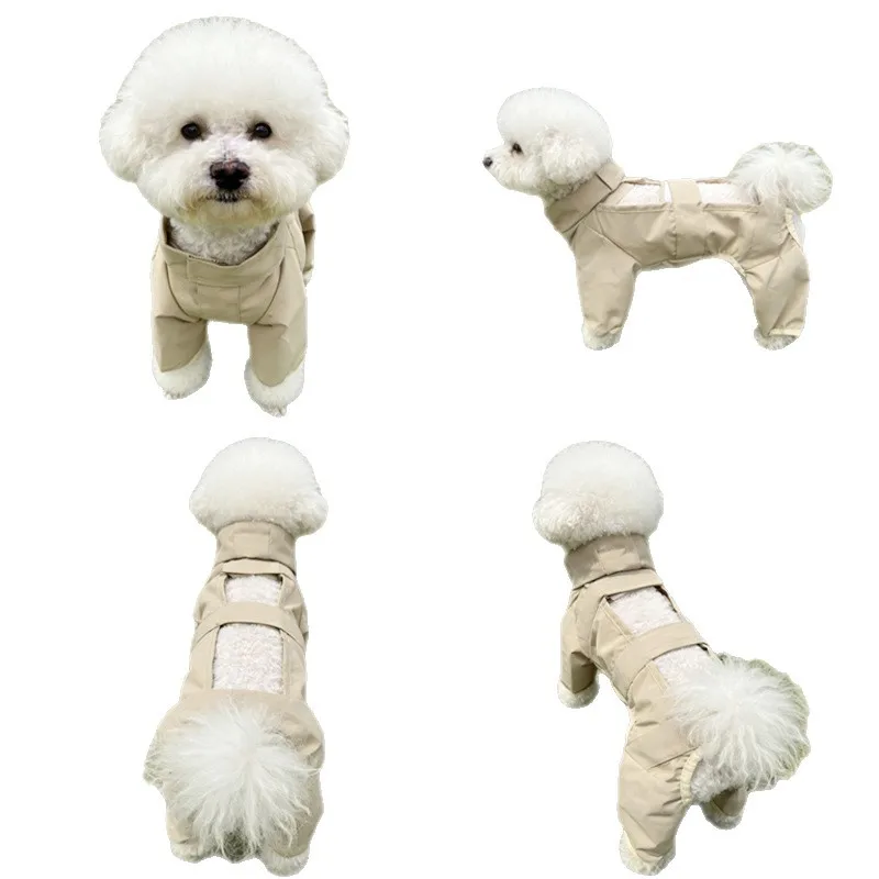Pantalones antipolvo impermeables para perros pequeños, Bichón - imagen 2
