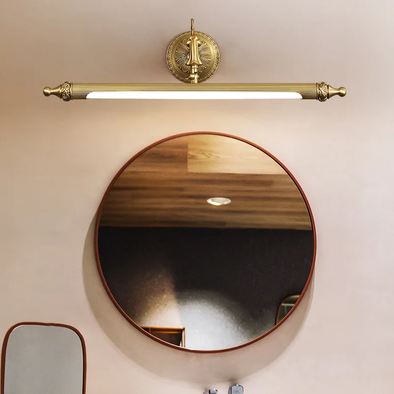 Fashion wall-mounted mirror headlight Anti-fog simple mirror front wall-mounted lamp