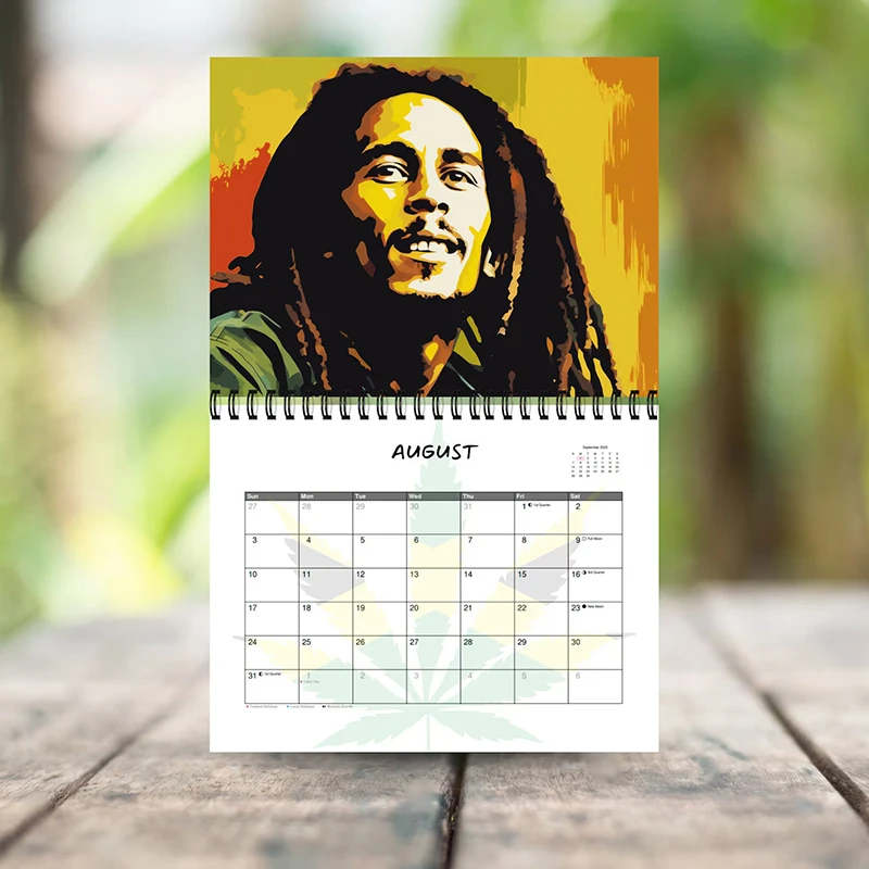 2025 Bob Marley Calendar 12 Month Calendar 2025 New Cross-border Calendar