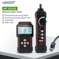 Noyafa NF-8209S Network Cable Tracker Lan Measure Tester Network Tools LCD Display Measure Length Wiremap Tester Cable Tracker