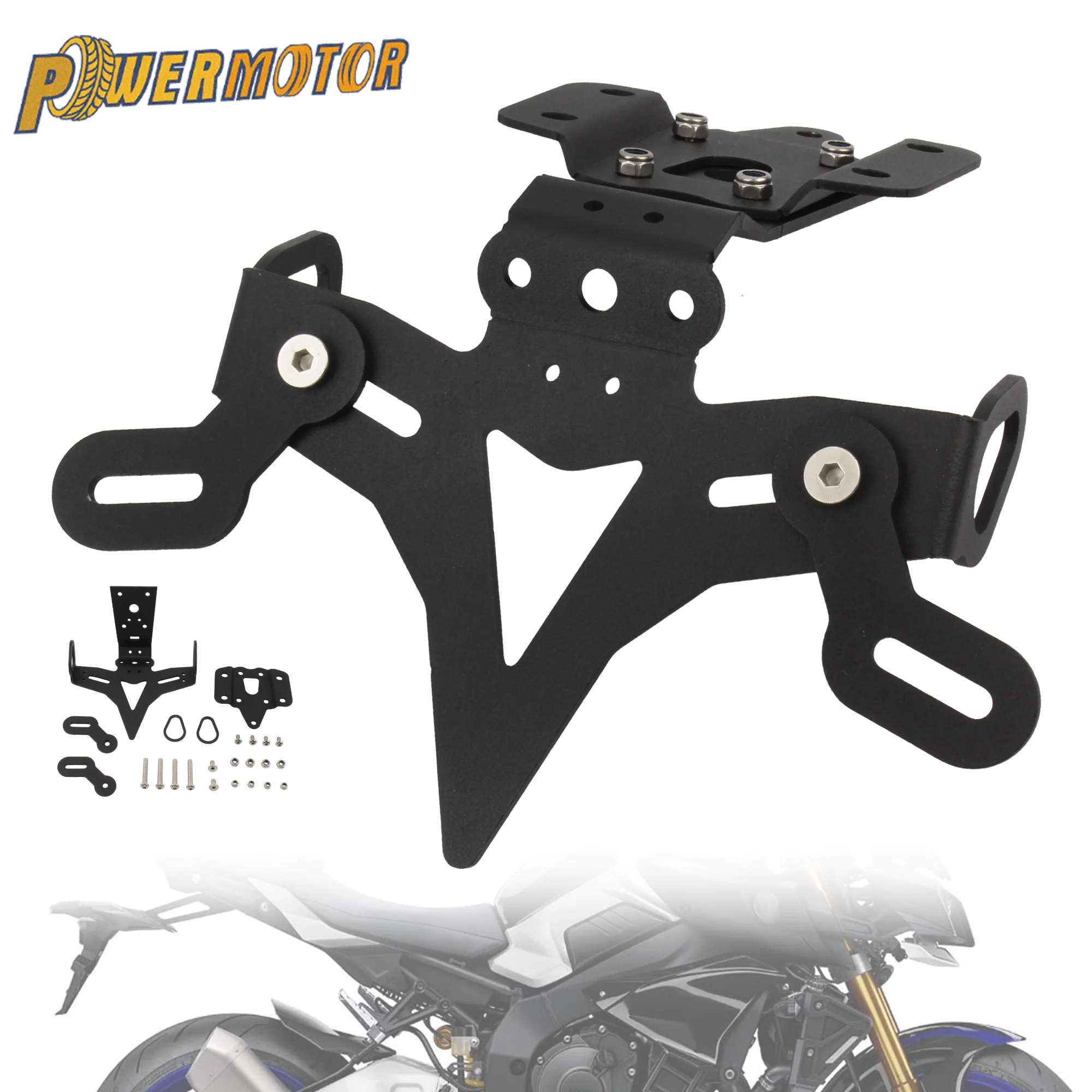 

2013-2023 For Yamaha Enduro Motorcycle Motocross License Plate Holder Bracket CNC Aluminum Accesorios MT-07/FZ-07