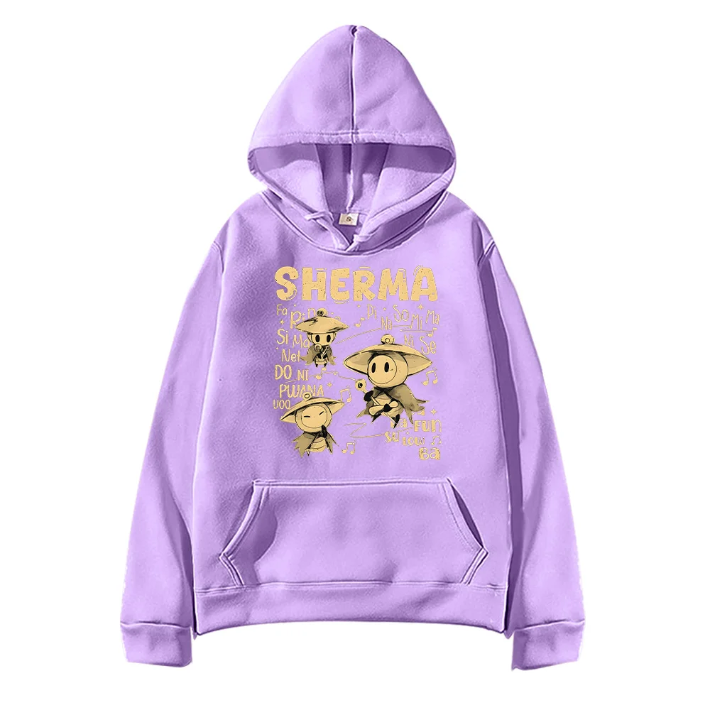 شيرما سونغ هوديس جوفاء نايت سيلكسونغ للجنسين الخريف الشتاء الملابس أزياء عارضة طويلة الأكمام البلوز الكرتون البلوفرات #5