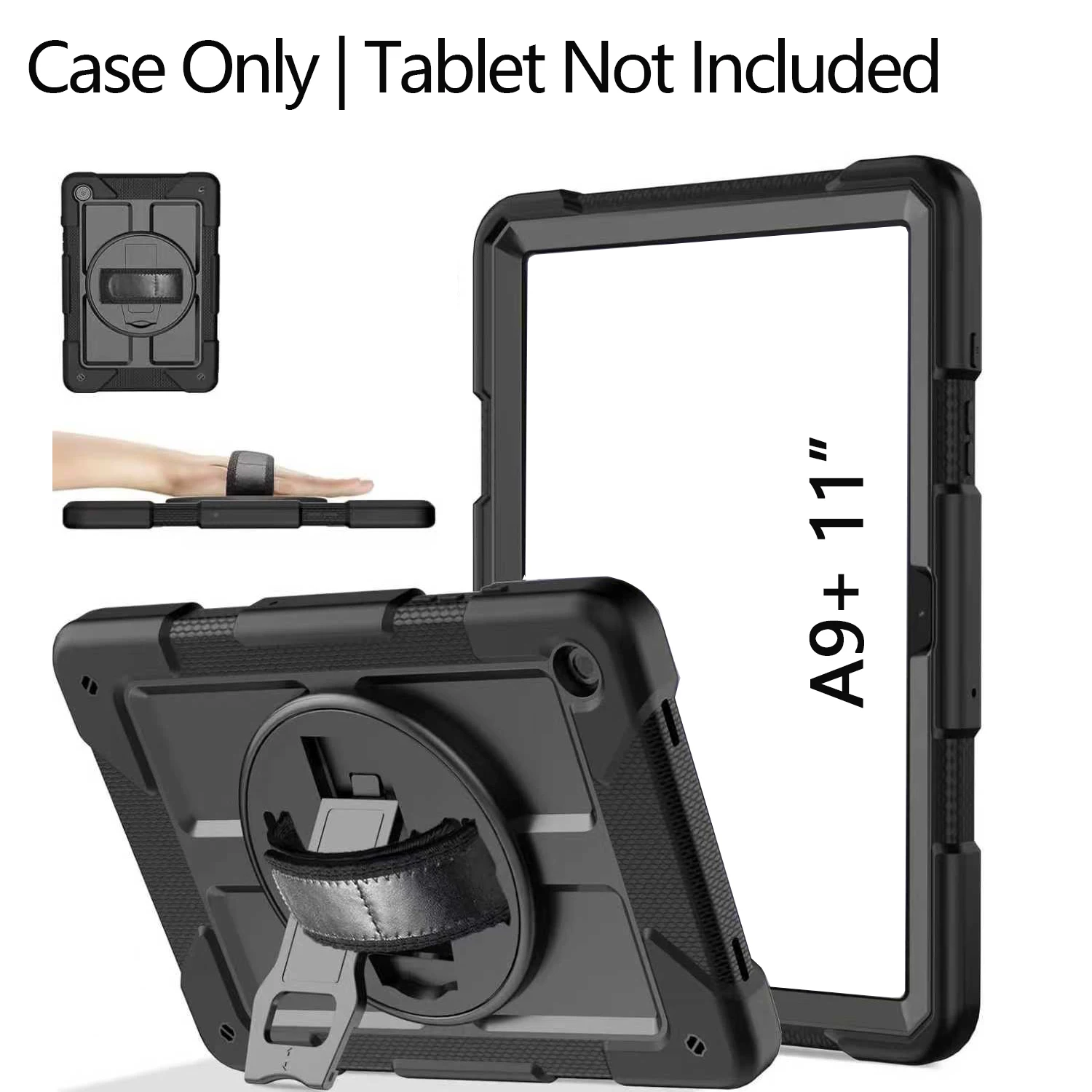 

Чехол Tab A9+ Plus для 11 дюймов 2023 (X210/X216/X218) Противоударный защитный чехол Tab A9 Plus с вращающейся подставкой и ручкой/оболочкой