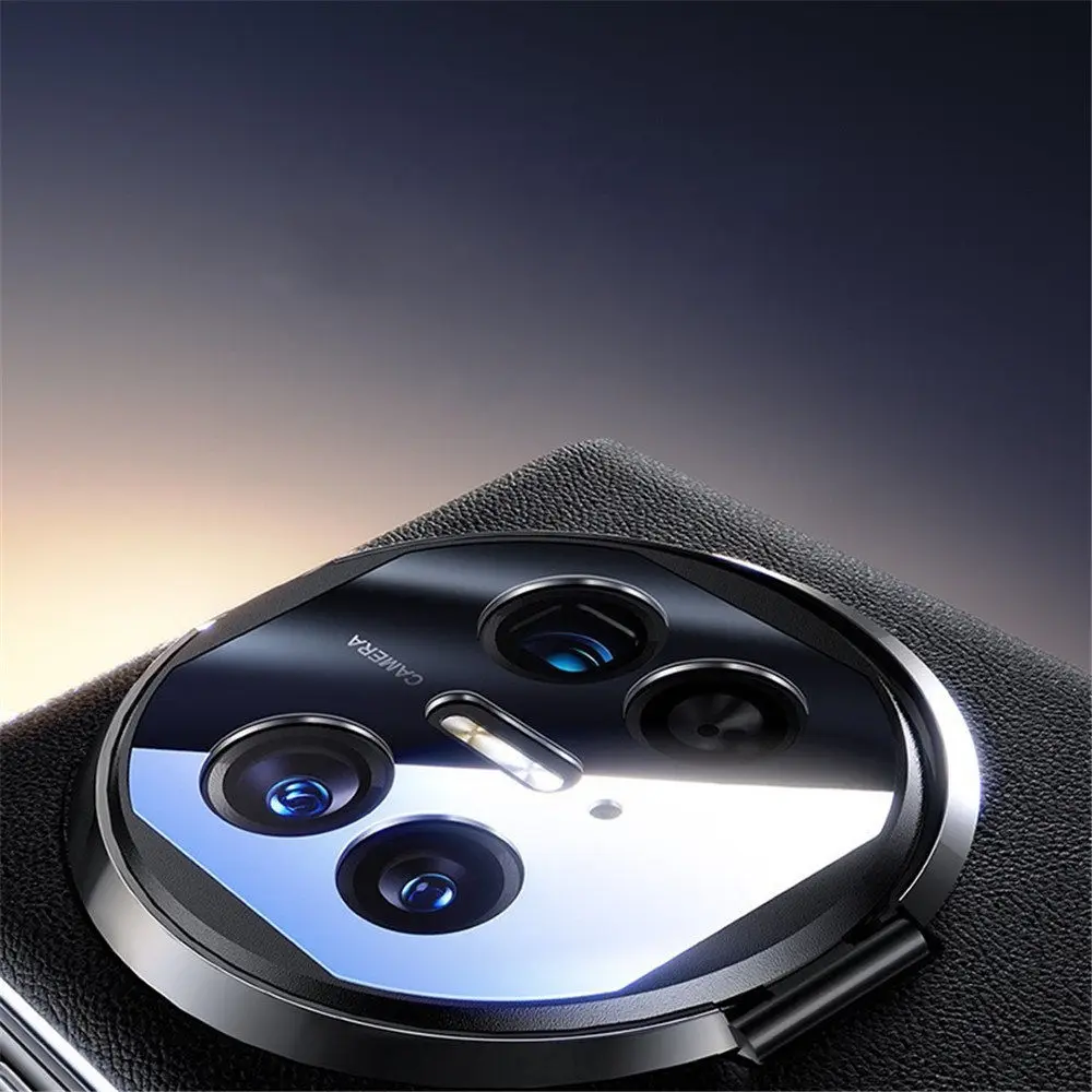 정품 소가죽 마그네틱 플립 케이스, 메탈 링 브래킷, 풀 커버, 화웨이 메이트 X5 X3