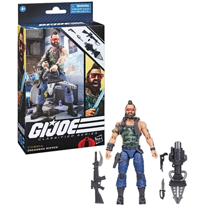 Genuine Hasbro G.I. Joe DREADNOK BUZZER HAWK AGENT HELIX JASON SHOCKWAVE FARIA Action Figure Toys for Boys Girls Gift Model view 2
