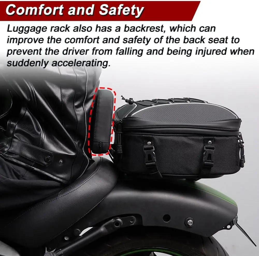 Luggage Rear Rack Driver Backrest Fit for Vulcan S 650 VN650 2015-2025 Motorcycle Rack Motorcycle Rack Luggage Rack