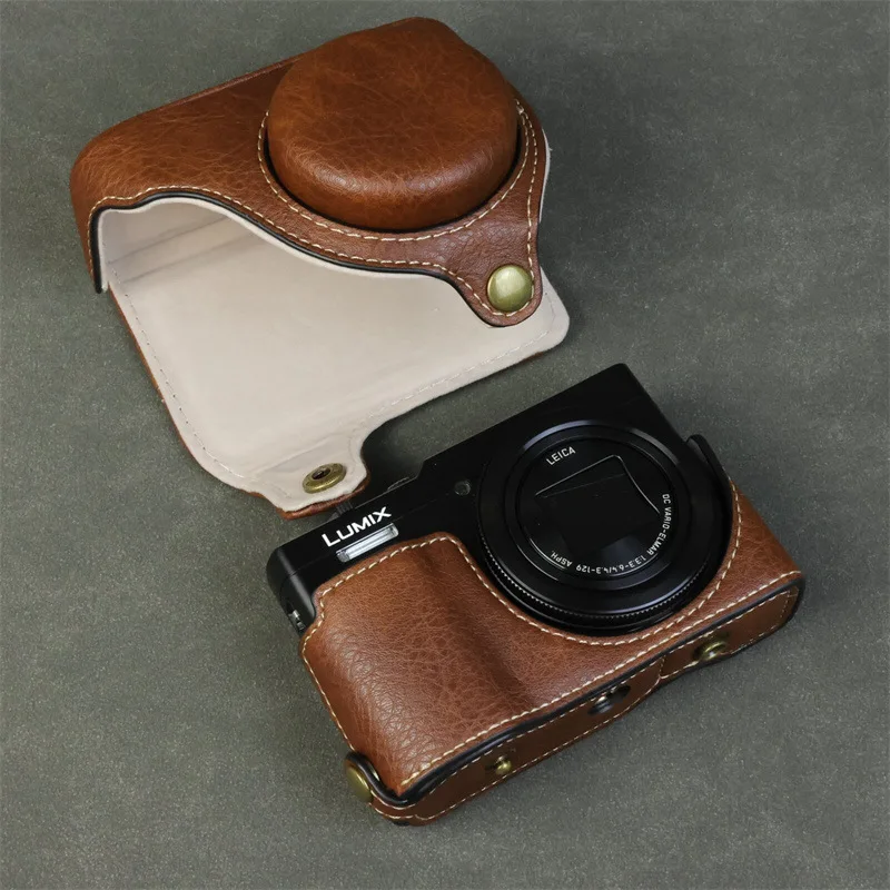 Camera Bag Leather Case For Panasonic Lumix ZS99 / TZ99 Camera