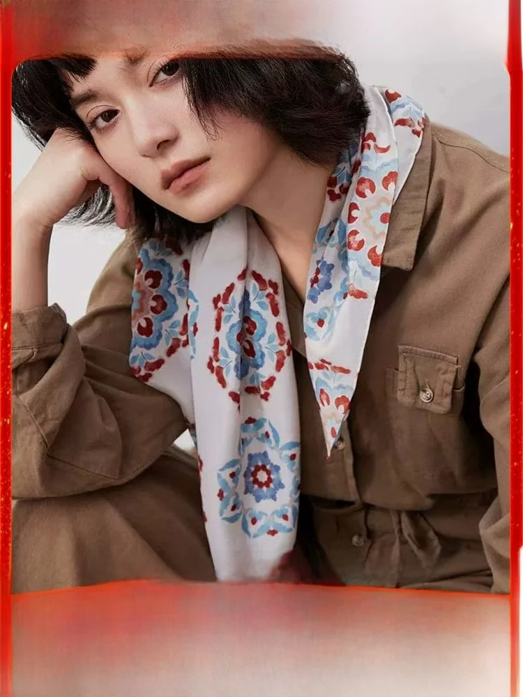 elegant-silk-floral-scarf-thin-long-rectangle-high-grade-silk-scarf-for-shirt-summer-collection-by-yingmei
