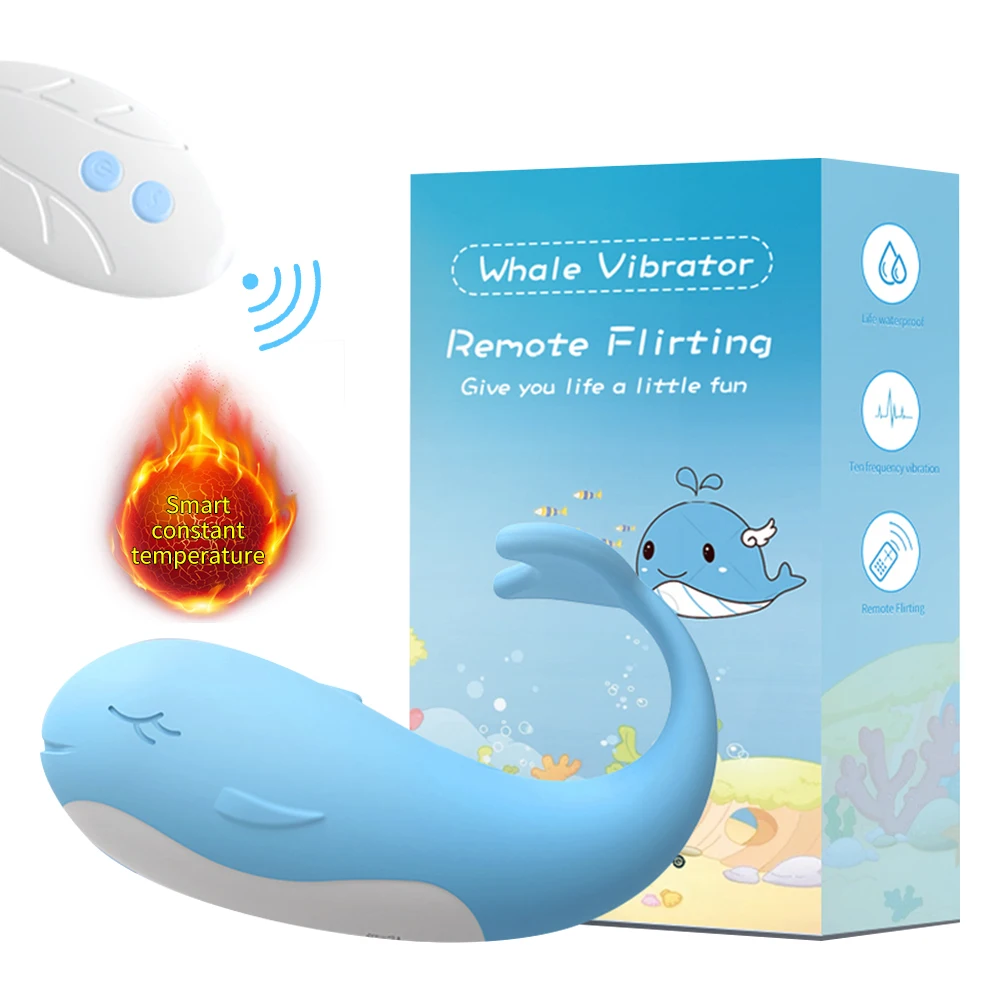 10 Frequency Little Whale Vibrator Remote Control Heating Vibrating Egg Vaginal G-spot Clitoral Stimulator Sex Toys for Women 18