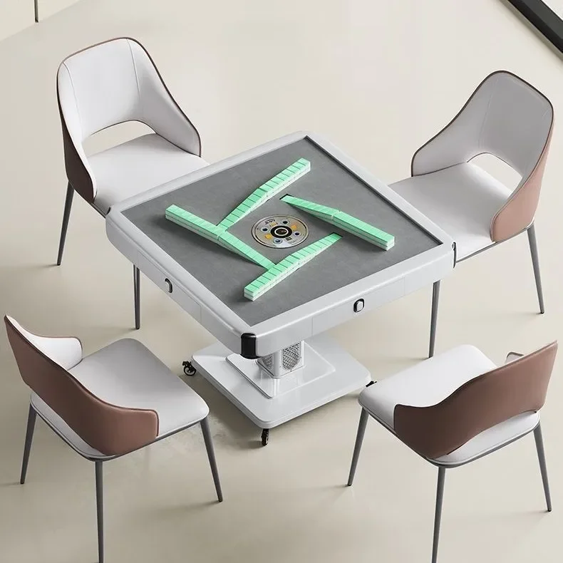 HT  mahjong machine rotor roller coaster bass folding heating mahjong machine automatic household electric mahjong table can