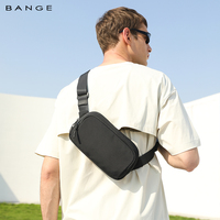 BANGE Unisex Lightweight Multifunction Sling Crossbody Shoulder Bag Men Fashionable Crossbody Chest Bag for Travel and Daily Use