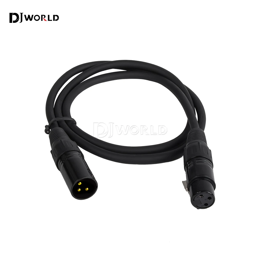 Kabel DMX, aksesoris pencahayaan panggung, lampu kepala bergerak koneksi garis sinyal 3-Pin kualitas tinggi 1m/2m/3m/5m/10m