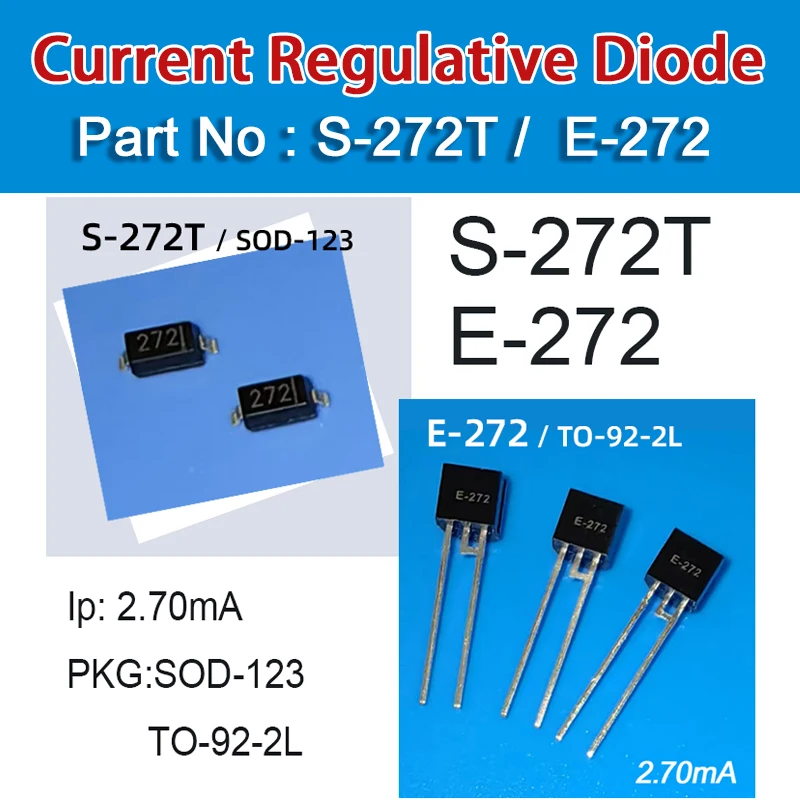 

S-272T E-272 Current Regulative Diode Sod-123 Current 2.7Ma Voltage 100V